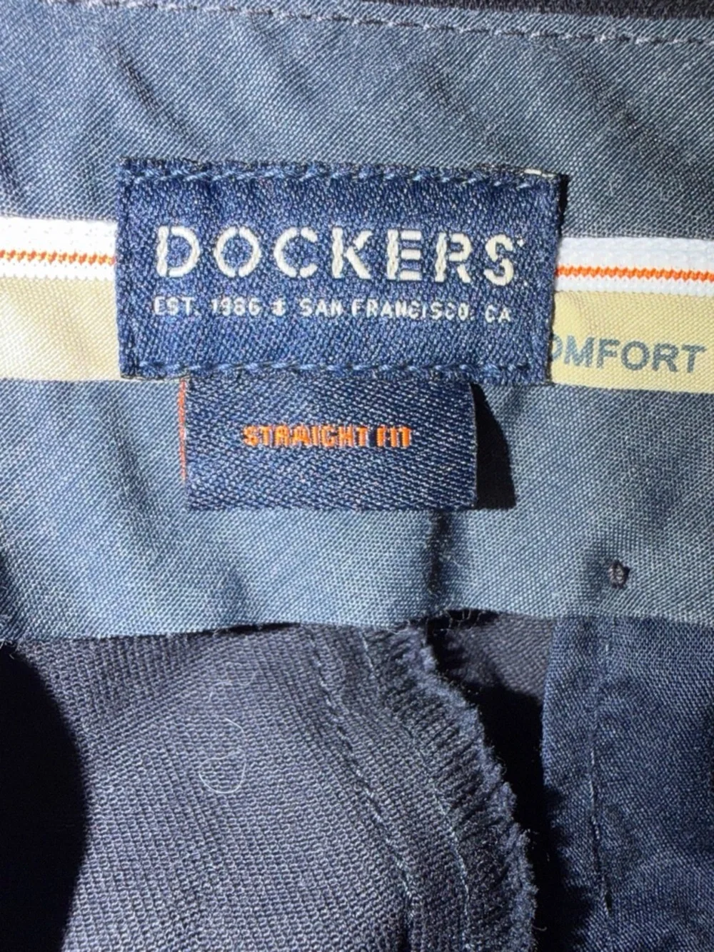 Signature Khaki Straight Fit Pants - Navy